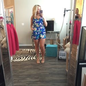 Yumi Kim blue silk romper